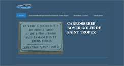 Desktop Screenshot of carrosserie-golfe-saint-tropez.com